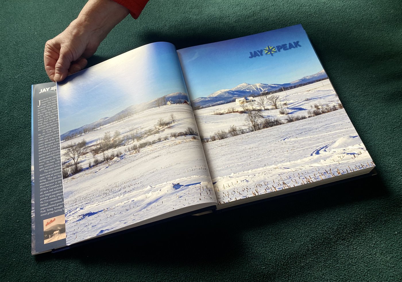 Interior spread from Jay Peak Once and Future